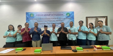 FOCUS GROUP DISCUSSION (FGD) Tentang Penyusunan Dokumen Kebijakan Perguruan Tinggi Terkait Unit Pelaksana MKWK Universitas Dwijendra